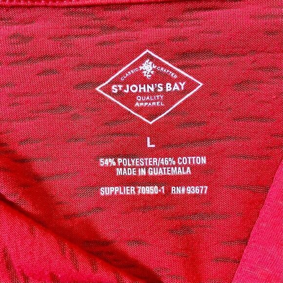 St. John’s Bay pink V-neck Paisley Design Stone Large - Picture 8 of 10